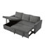 Canapé moderne modulaire avec méridienne et méridienne avec rangement-544268850