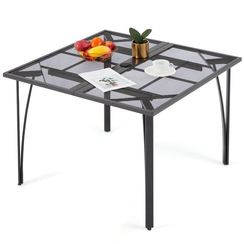 39.4" Square Patio Dining Table 