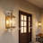 Copper Outdoor Wall Light with Beveled Clear Glass Satin Brass 18.5"H-1906708415-1906708352