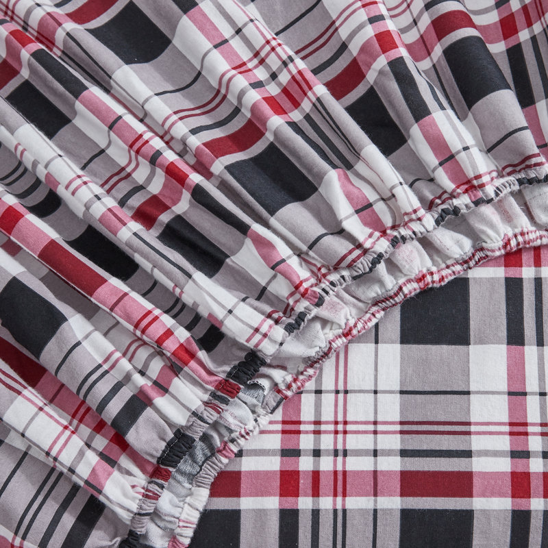 Ensemble de draps en flanelle, Ensemble de draps pour très grand lit avec 4 taie