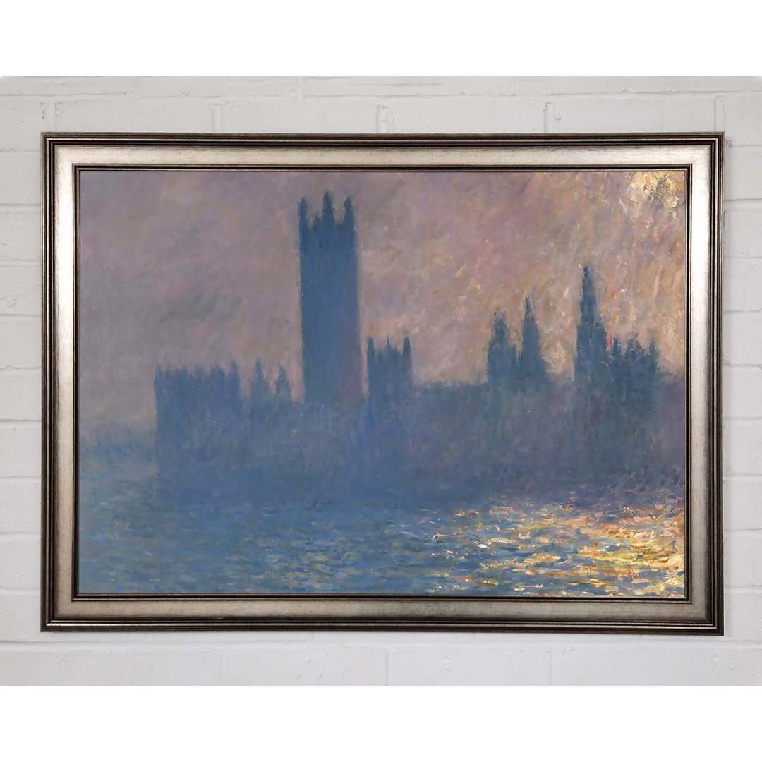 Monet Houses of Parliament - Einzelne Bilderrahmen Kunstdrucke