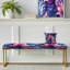 Banc abstrait tapissier doré-135459097