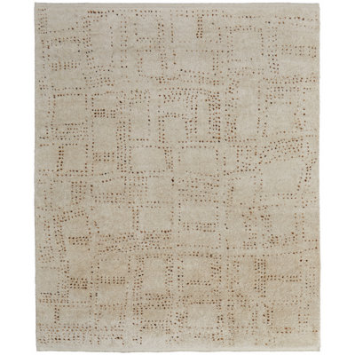 Truxel Modern Polka Dots, Tan/Brown Area Rug