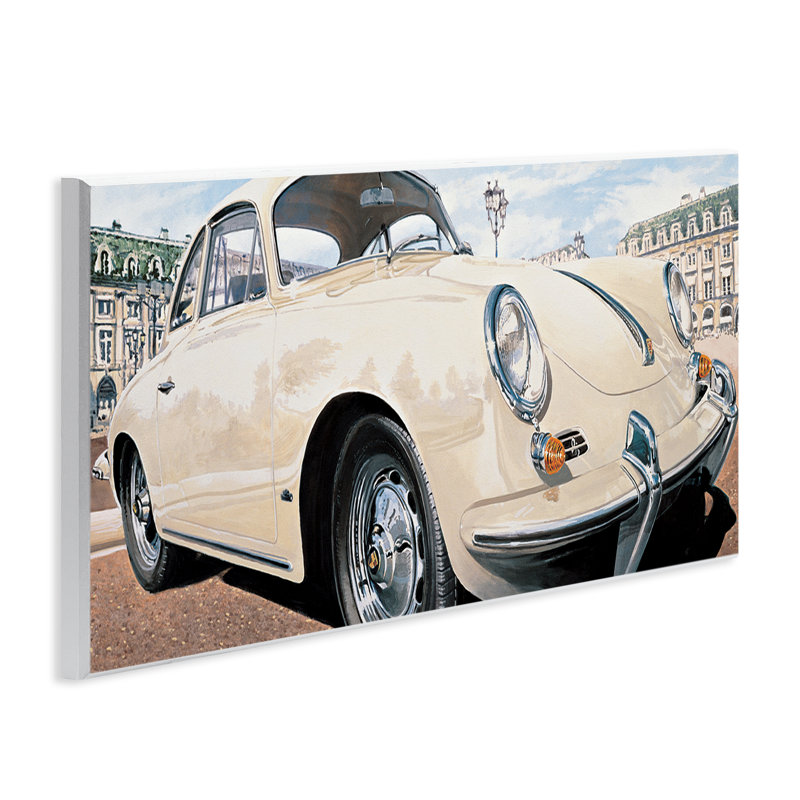 Art rétro sur plaque de voiture ivoire par Francis Brook