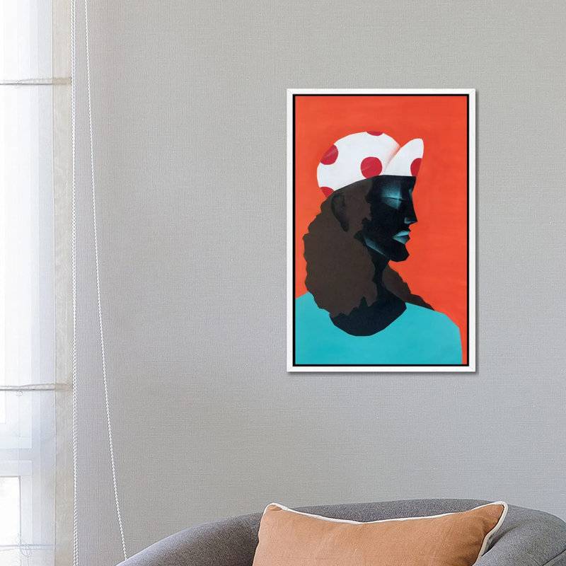 Orange Afternoon by VCalvento - Print on Canvas, 66.04 cm H x 45.72 cm W, White Framed