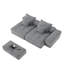 Canapé modulaire moderne capitonné avec 4 coussins-1269655645