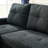 85" Sectional Sofa with Pull Out Bed, Solid Wood & Fabric Upholstered 2 Seats Sofa and Reversible