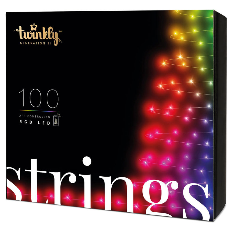 Twinkly Smart Decorations 26.2' Multicolor Indoor/Outdoor String Lights