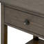 Table de chevet classique brun antique avec rangement ouvert et 1 tiroir-1765445728