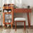 Modern Dressing Table Set With Stool, Drawers And Charging Port-11114143
