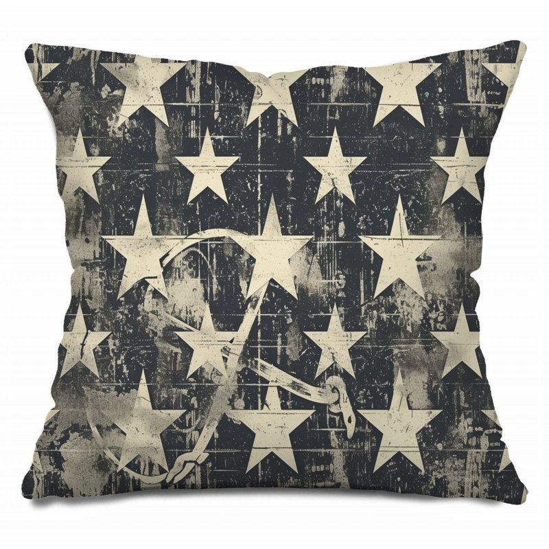 Coussin American, coussins patriotiques, H 18 po x l 18 po