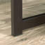 Bureau avec rehausse, finition brune