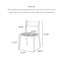 Chaise de salle à manger en bois massif de hêtre Nordic