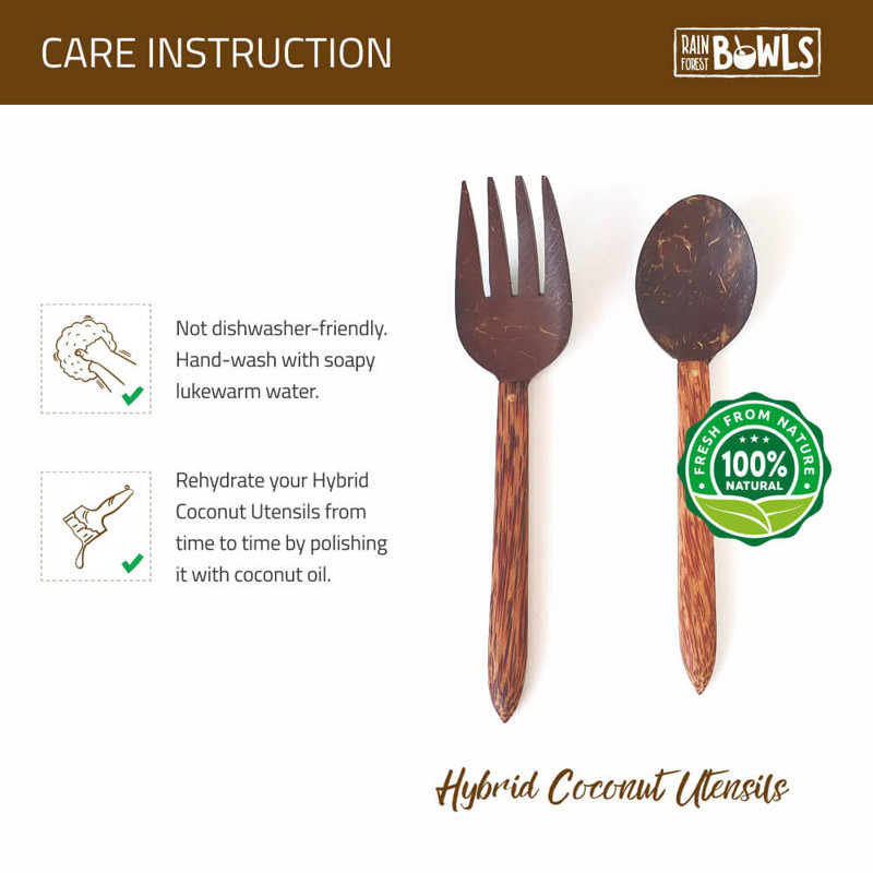 Rainforest Bowls Flatware Set - Service for 2