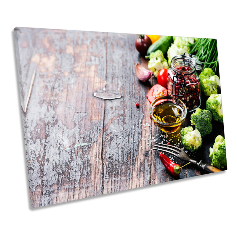 Cooking Kitchen Café - Wrapped Canvas Print, 30.5cm H x 45.7cm W x 2cm D