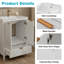 Meuble-lavabo blanc 24 po avec lavabo en céramique