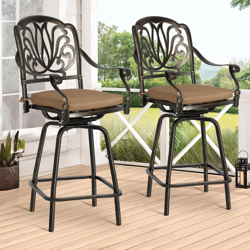 Tabouret de bar 29,13 po Ludo, Kaki