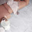 Bennit Peel and Stick 45.72cm x 45.72cm PVC Singular Tile in White
