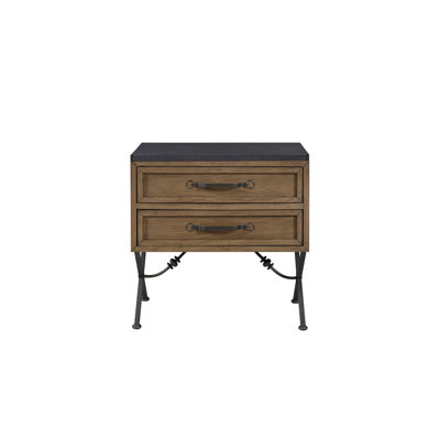 2 Drawer Nightstand - Almond