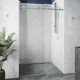 Elan E-Class 44-48" W x 76" H Sliding Frameless Shower Door with 3/8" Clear Glass
