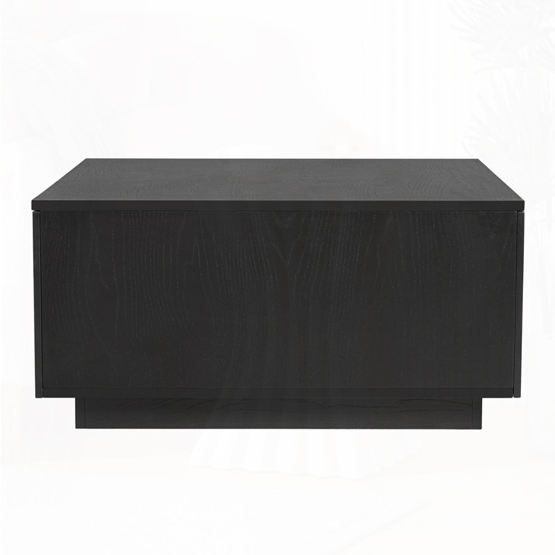 Coffee Table With Storage, Black
