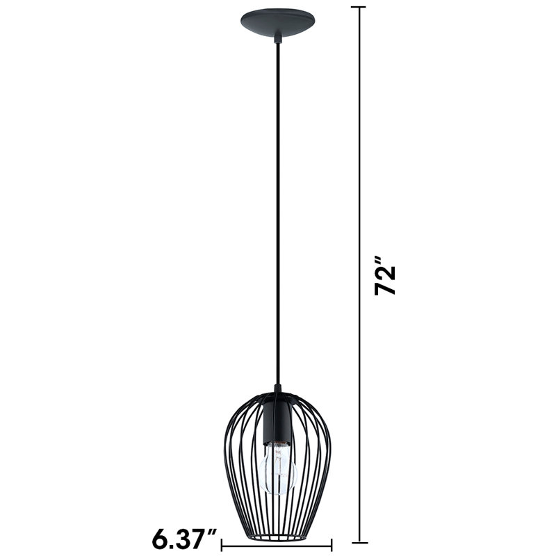 Luminaire suspendu 1 cloche pour une cloche Steinbeck