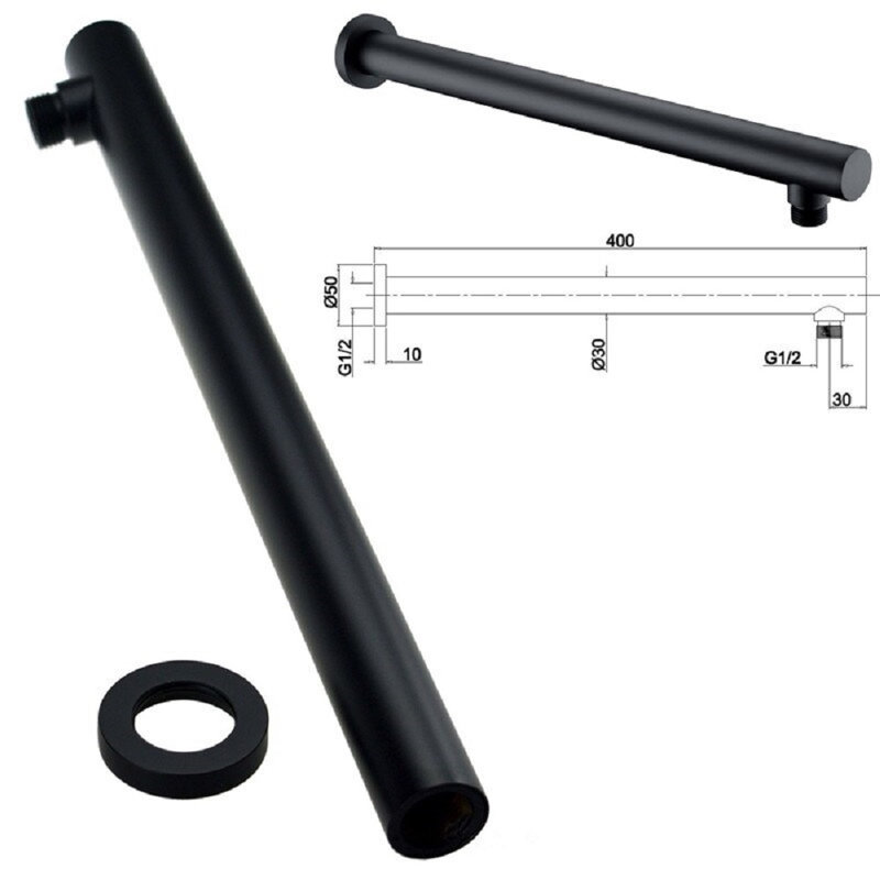 Verona Florence Ceiling Mount Hot and Cold Mixer Modern Design for Ultimate Control and Style, 2.5" H x 16" W