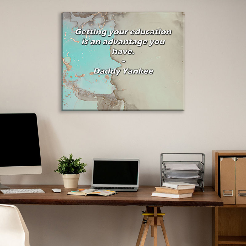 Toile tendue Arty Quote par Daddy Yankee, H 17 po x l 24 po
