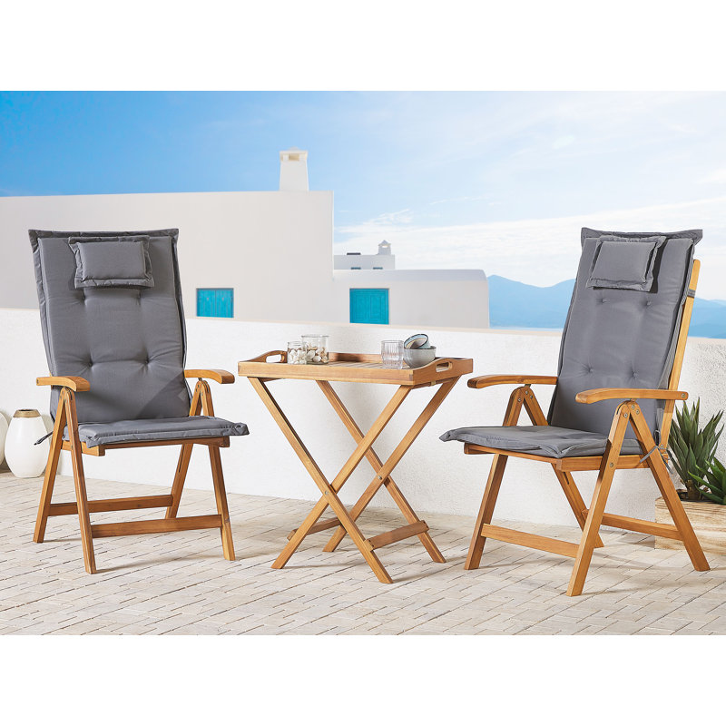 Benevento Folding Patio Dining Armchair with Cushion