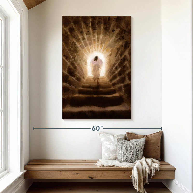 Adella, résurgion du Christ, H 48 po x l 32 po