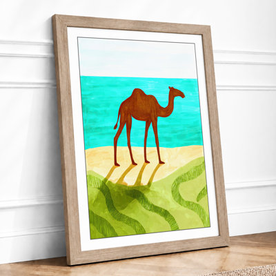 Desert Camel Retro - Print
