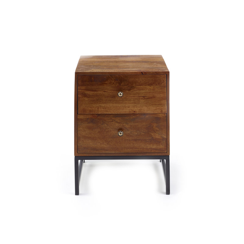 2 - Drawer End Table Built-In Outlets