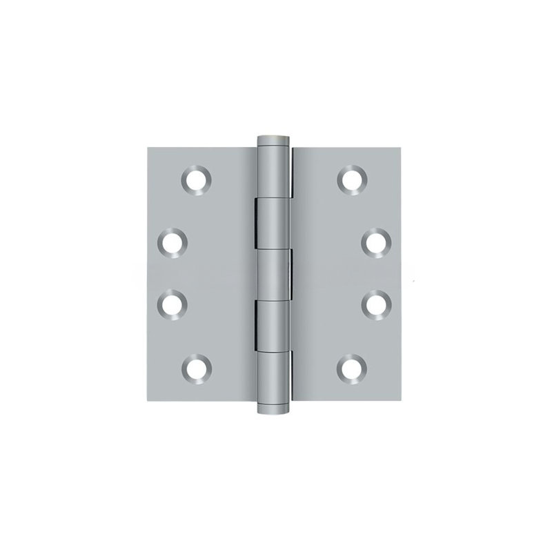 Butt Bearing Hinge, Brushed Chrome, Solid Brass