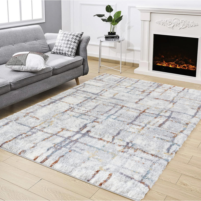 Shag Area Carpet, 7ft. 10in. X 9ft. 10in., & Pet , Made In Turkey Shaggy Rug, 7 Ft. 10 In. 9 In., , Stain
