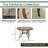 Mikenzy 4 - Person and a Long Bar Height Dining Set with Cushions-1422430212