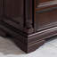 Armoire d'appoint en bois massif noyer foncé
