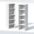 Furinno PASIR 10-Tier Closet Organizers and Storage, Open Shelf, Storage Organizer, 12-Inch Width, for Closet, Bedroom, White-122253337