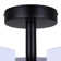 Gid 21.13 In. 3 Light Integrated LED Black Modern Semi Flush