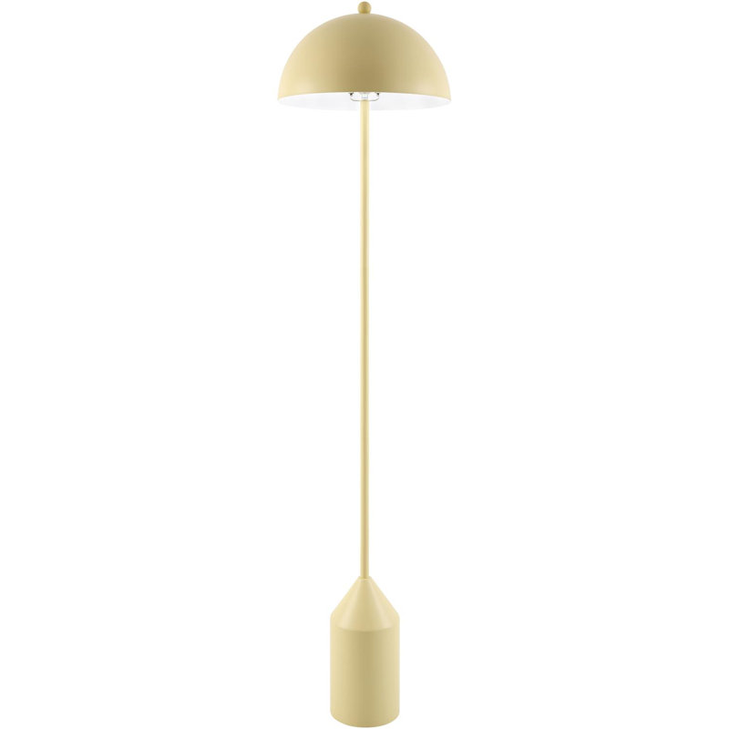 Lampe sur pied 59 po Jemma, Jaune, Jaune