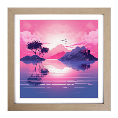 Sunrise Vaporwave - Framed Print