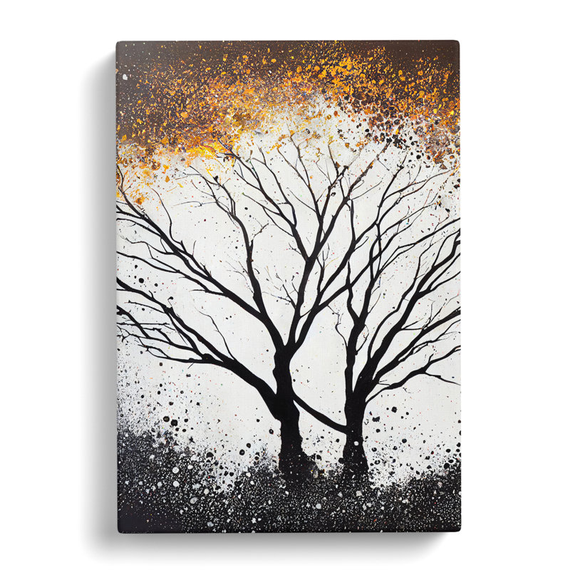 Oak Tree Splatter Vol.2 - Wrapped Canvas, 50cm H x 35cm W x 3cm D
