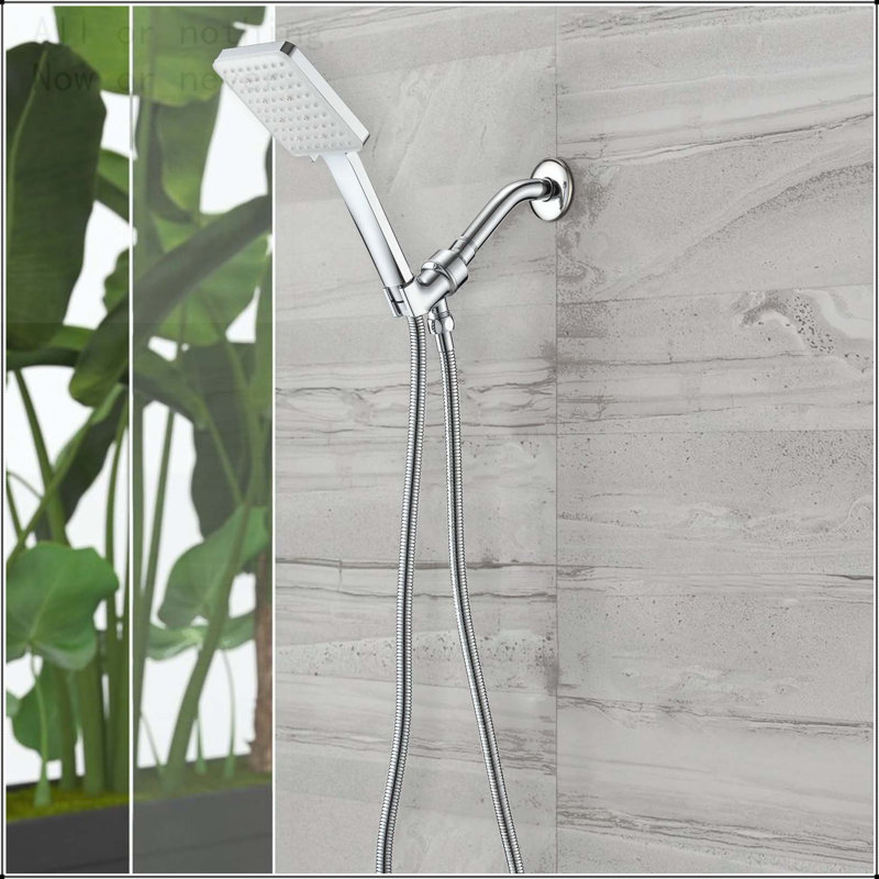 Chrome high pressure multi function with hand held shower faucet