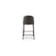 Tabouret de comptoir Burton en cuir végétalien gris-566593261