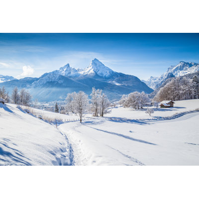 Anayely " Winter Wonderland With Trail In The Alps "