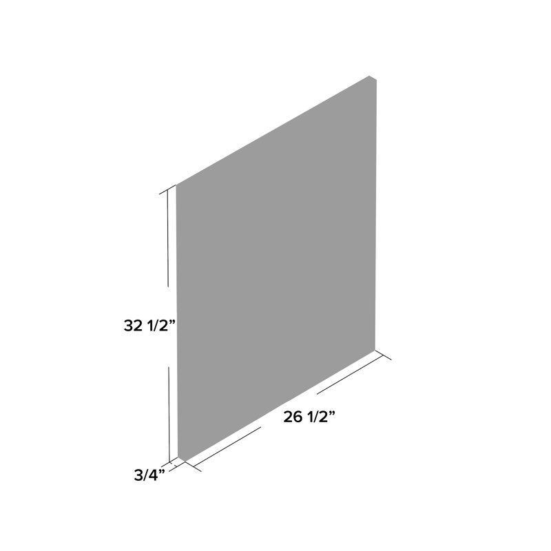 Vibhu Wood Flat Wall Mirror, 32.5" H x 26.5" W, White