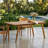Outdoor 69" Solid Wood Dining Table