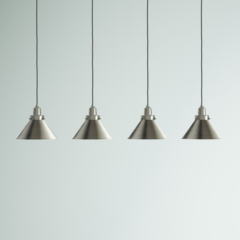 Luminaire suspendu pour îlot de cuisine 4 lumières Cecil