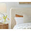 Crosby Polyester Upholstered with Solid Oak Taupe Queen Bed-92362261