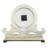 Traditional Analog Wood Quartz Tabletop Clock in White