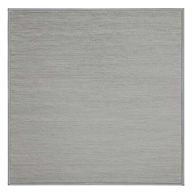 Tapis gris uni lavable à la machine